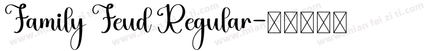 Family Feud Regular字体转换